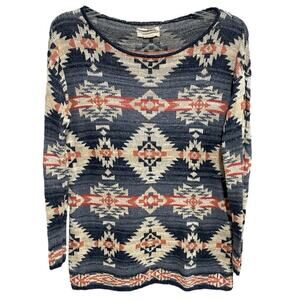 Southwestern Denim & Supply Ralph Lauren Oversized Pullover Sweater XS Ranch